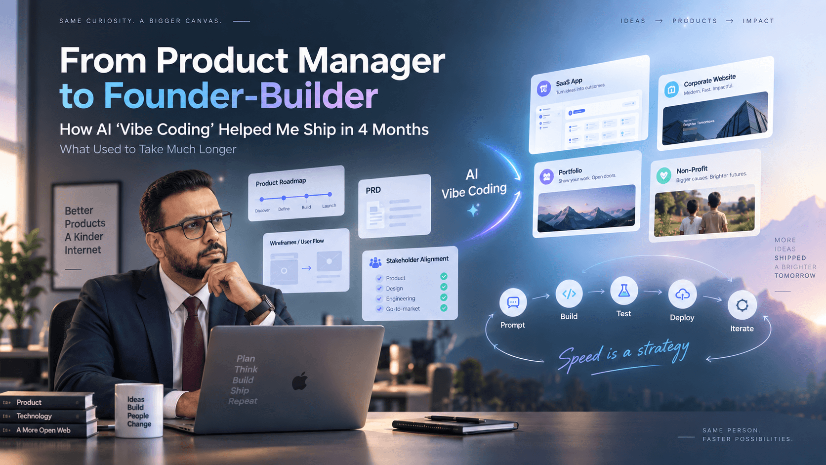 From Product Manager to Founder-Builder: How AI “Vibe Coding” Helped Me Ship in 4 Months What Used to Take Much Longer