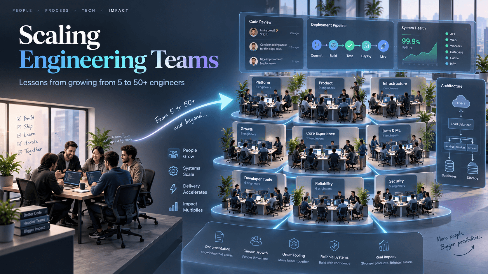 Scaling Engineering Teams: Lessons from Growing from 5 to 50+ Engineers